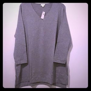 J Jill pure Lux Tencel tunic long sleeve top 3X
